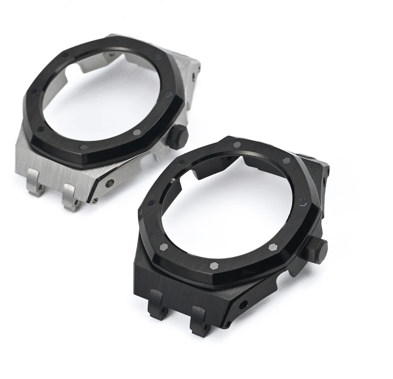 New Arrival 4rd Generation Modified Rubber Bands Stainless Steel Metal Watch Bands for Casio