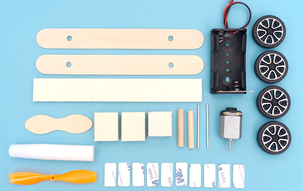 Двойной фонарь электрический рулежный самолет DIY экспериментальная модель научные игрушки деревянный Электрический планер Kit