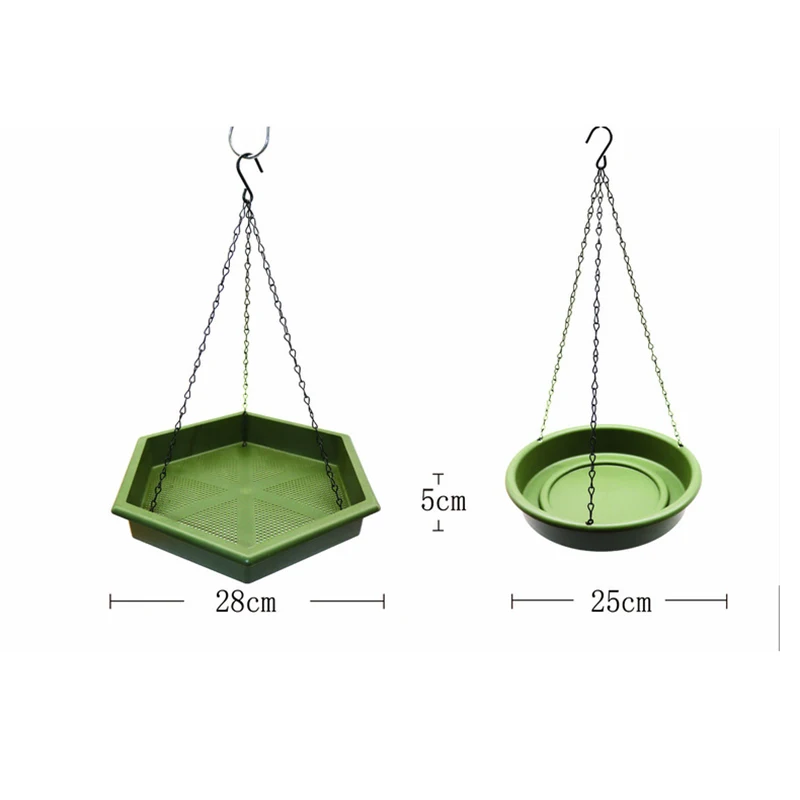 Factory supply discount price plastic bird feeder tray hanging bird drinker