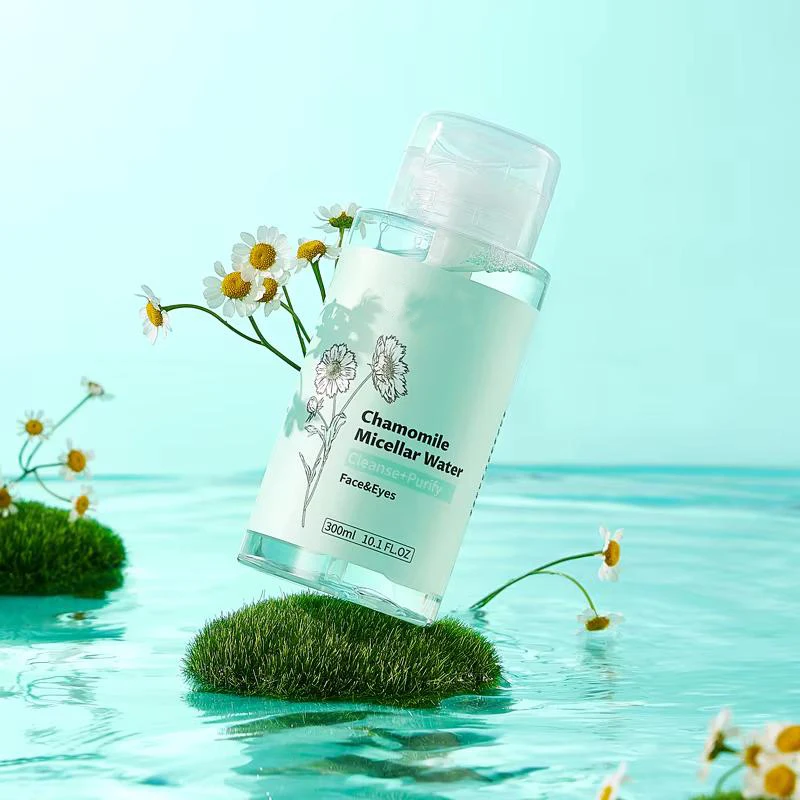 OEM Vegan Face Eyes Lip Chamomile Makeup Cleansing Private Label Remover Water Micellar Water