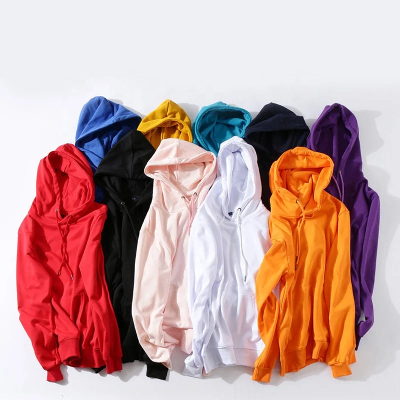 Mens Hoodies Cheap Plain 80% Cotton 20% Polyester Basic Hoodies French Terry Custom Hoodie Set Unisex