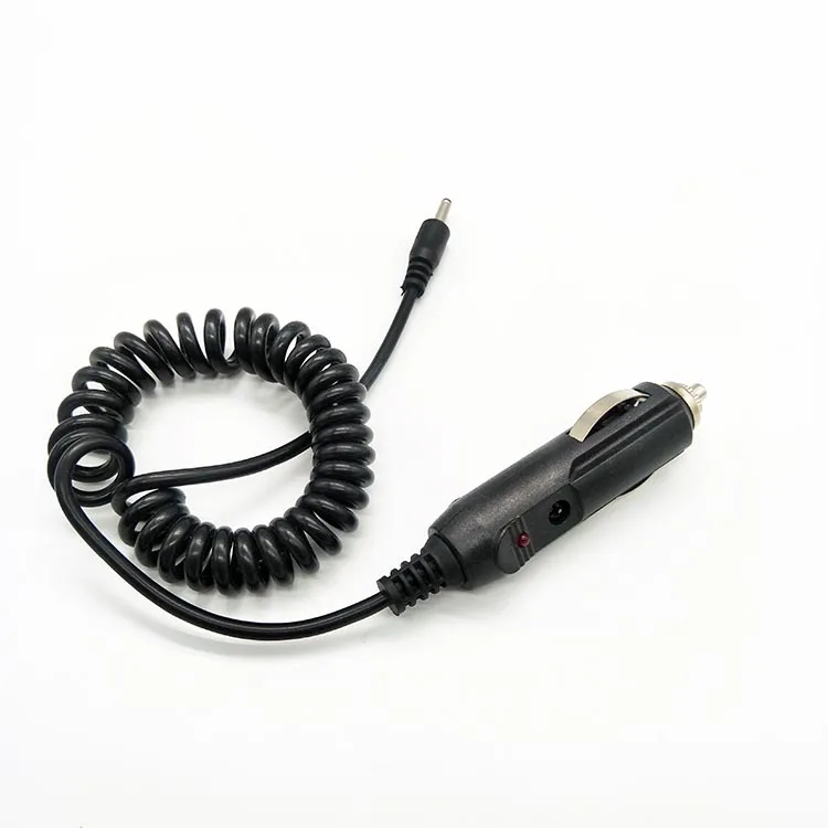 12V 24V Switch on off Fused Cigar Socket to DC 5V Extention Spring Coiled Cable Cord