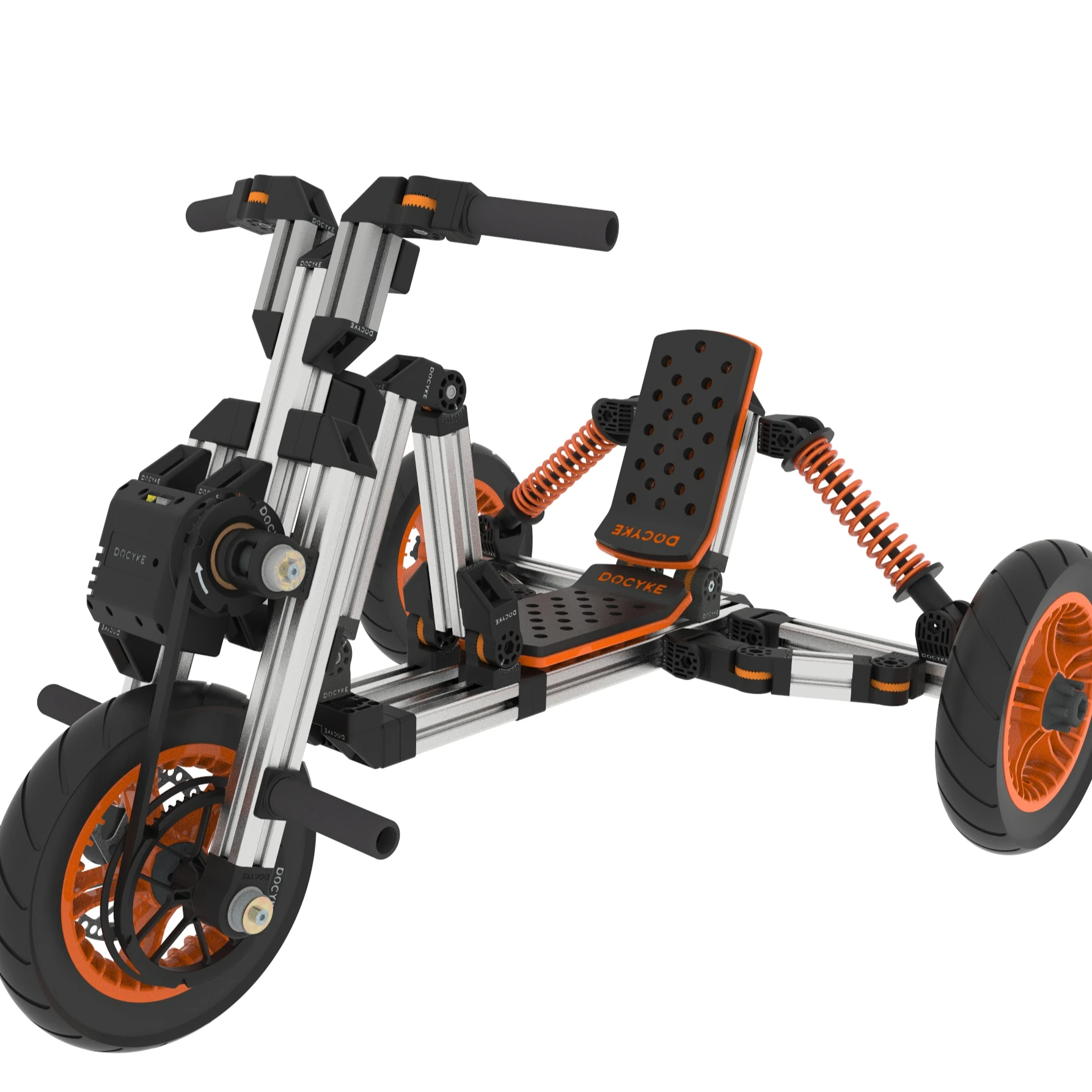 2021 DOCYKE  Most popular aluminum alloy assemble building block electric tricycle