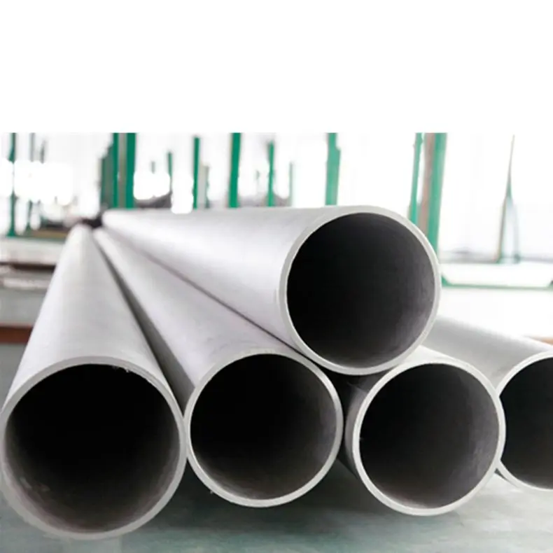 Hot Rolled Seamless Silver Surface Stainless Steel Round Pipe