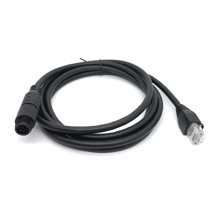 Китай высокий гибкий кабель M12 8 pin мужчина к RJ45 8pin водонепроницаемый