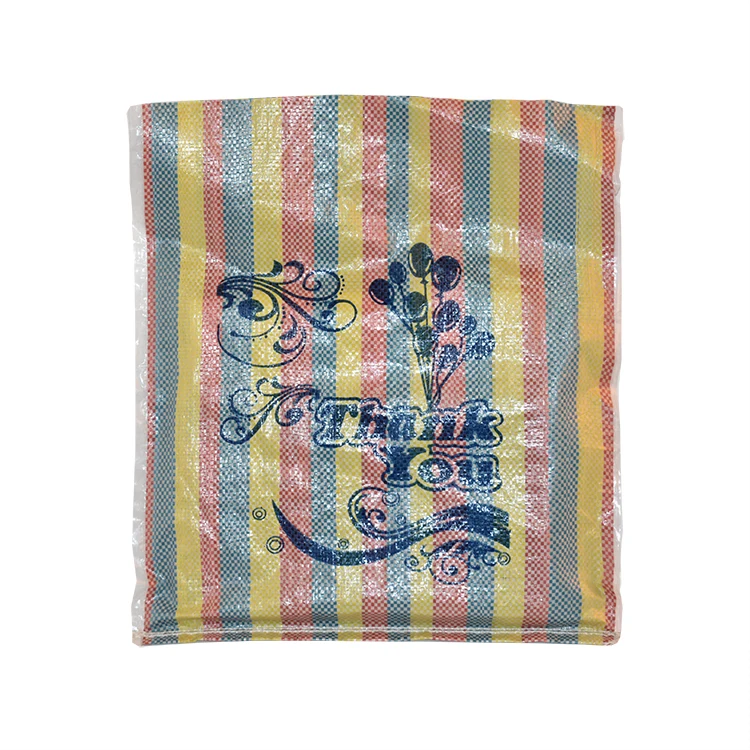 wholesalers raffia sacks African pp shopping bag,laminated raffia packing bags 45 x 65