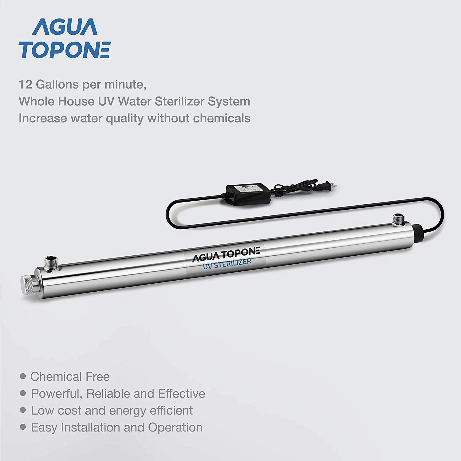 uv black water purifier large flow RO  Membrane  water filter 800G/1000G/2000G/4000G Whole house RO reverse osmosis water filter