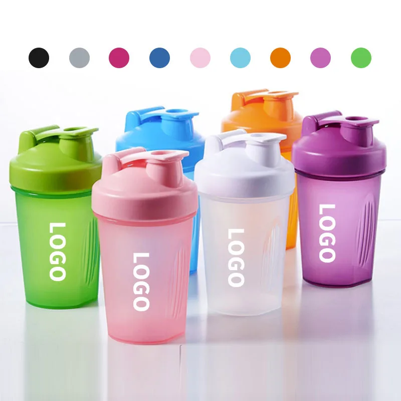 2023 Hot Sale BPA Free 600ML Protein Shaker Bottle Custom Logo Fitness Gym Water Bottle Plastic Bottle
