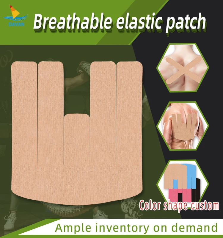 MUSCLE (KINESIOLOGY) TAPE PRE-CUT PATCHES Medical high adhesive