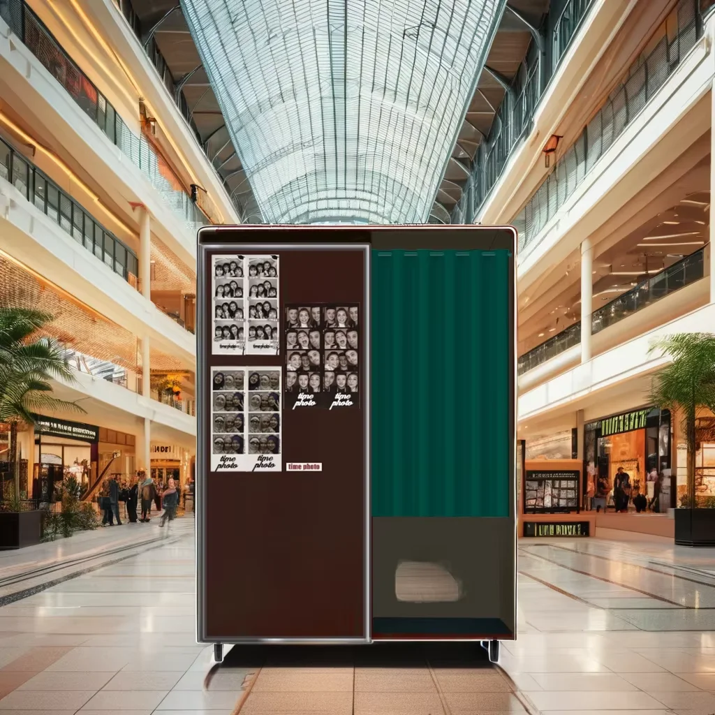 Instant Touch Screen Photo Booth Kiosk Compatible with iPad SLR Smartphones Featuring Built-in Camera and Printer