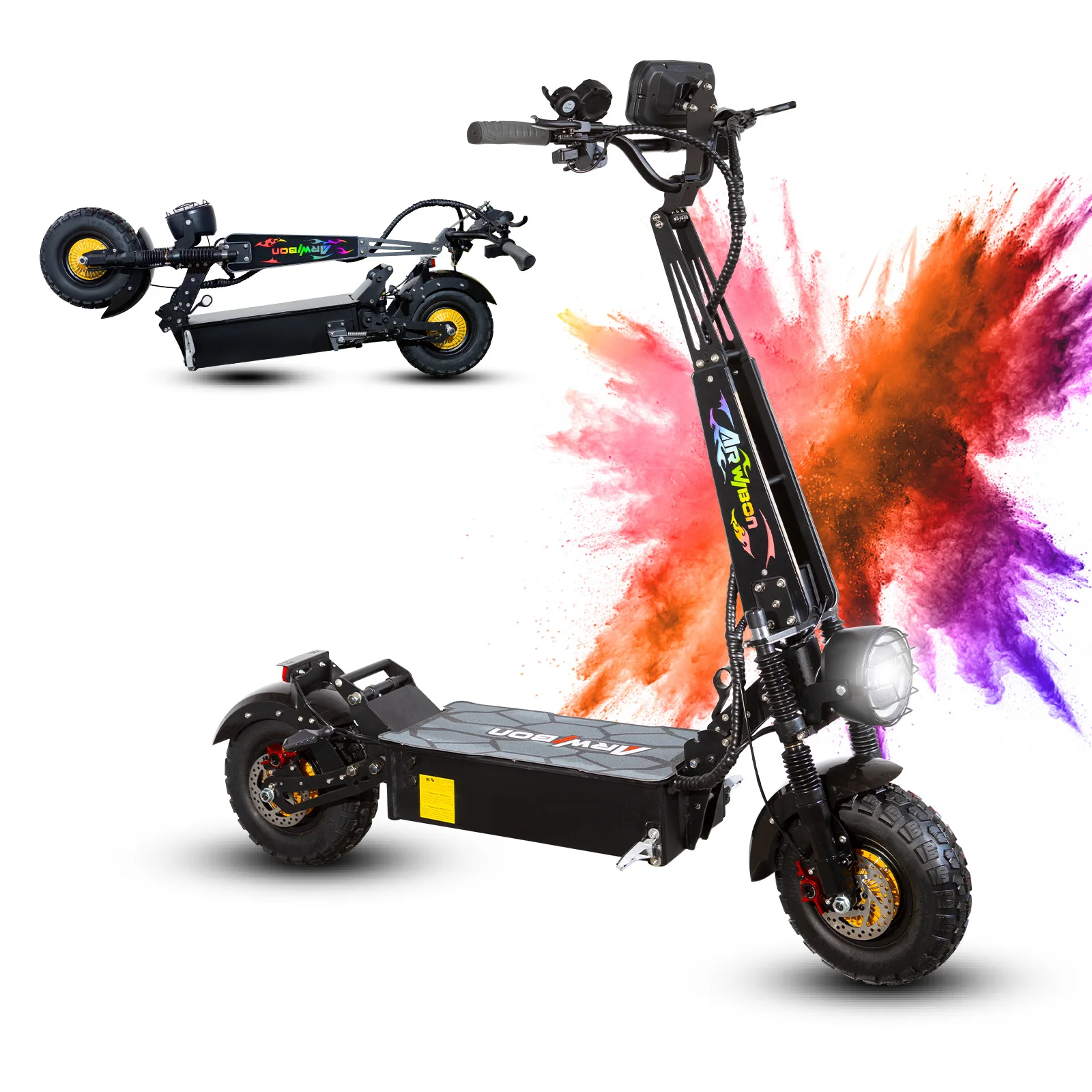 EU Warehouse 8000W dual motor 13 Inch Off road tire E Scooter 100km/h Electric Scooter for adult electric motorcycle