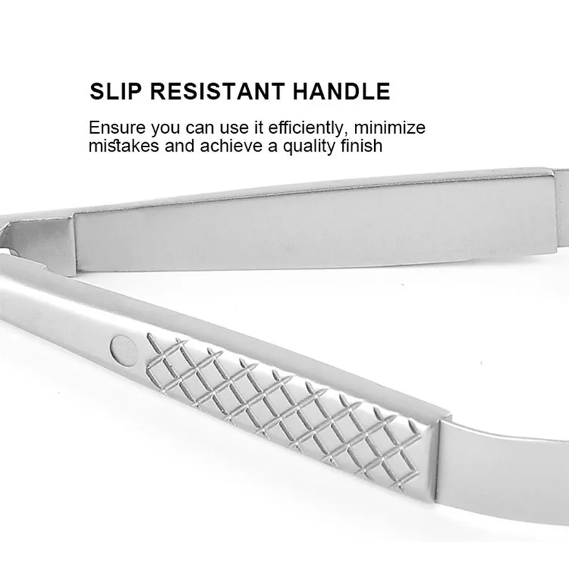 New Manicure Spring Action Embroidery Scissor Extra Sharp Russian Curve Cuticle Micro Scissors For Eyebrow Trimming