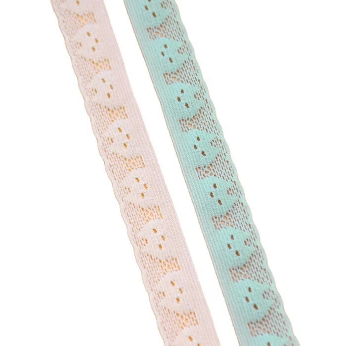 Underwear Nylon Picoting Lace Trimming Webbing Knitted Picot Elastic Bra Strap Women Trim Belt For Lingerie Accessories