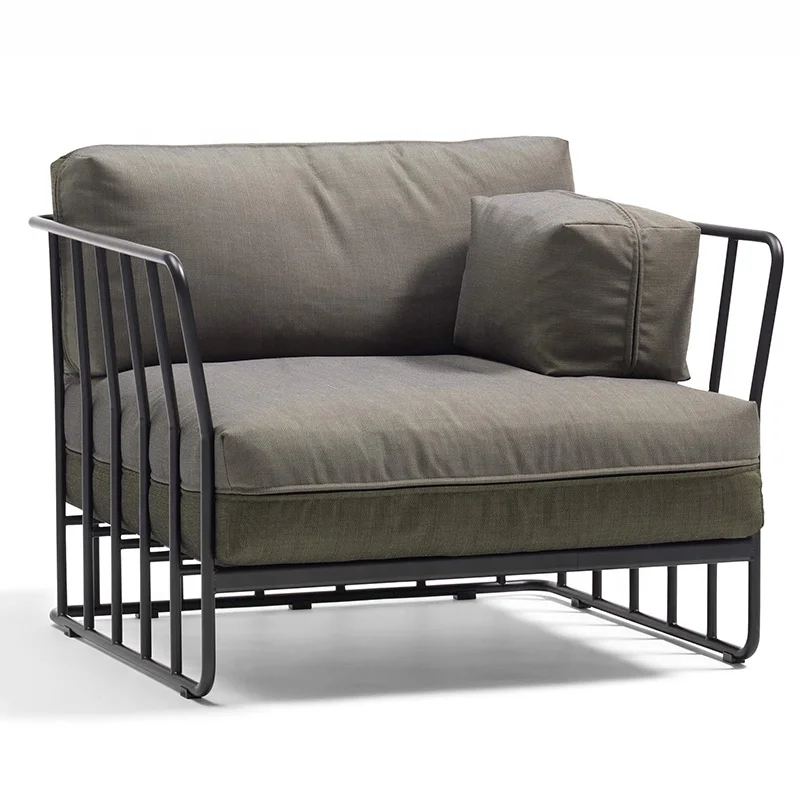 European design metal base patio furniture set outdoor garden couches sofas outdoor furniture set for villa