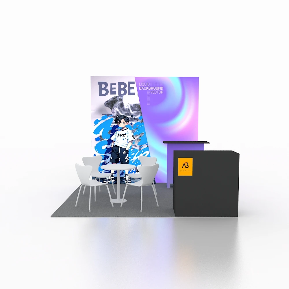 A-NEW DISPLAY 10*10 custom make exhibition 3x3 manufacturer  booth modular trade show booth modern advertising booth exhibition