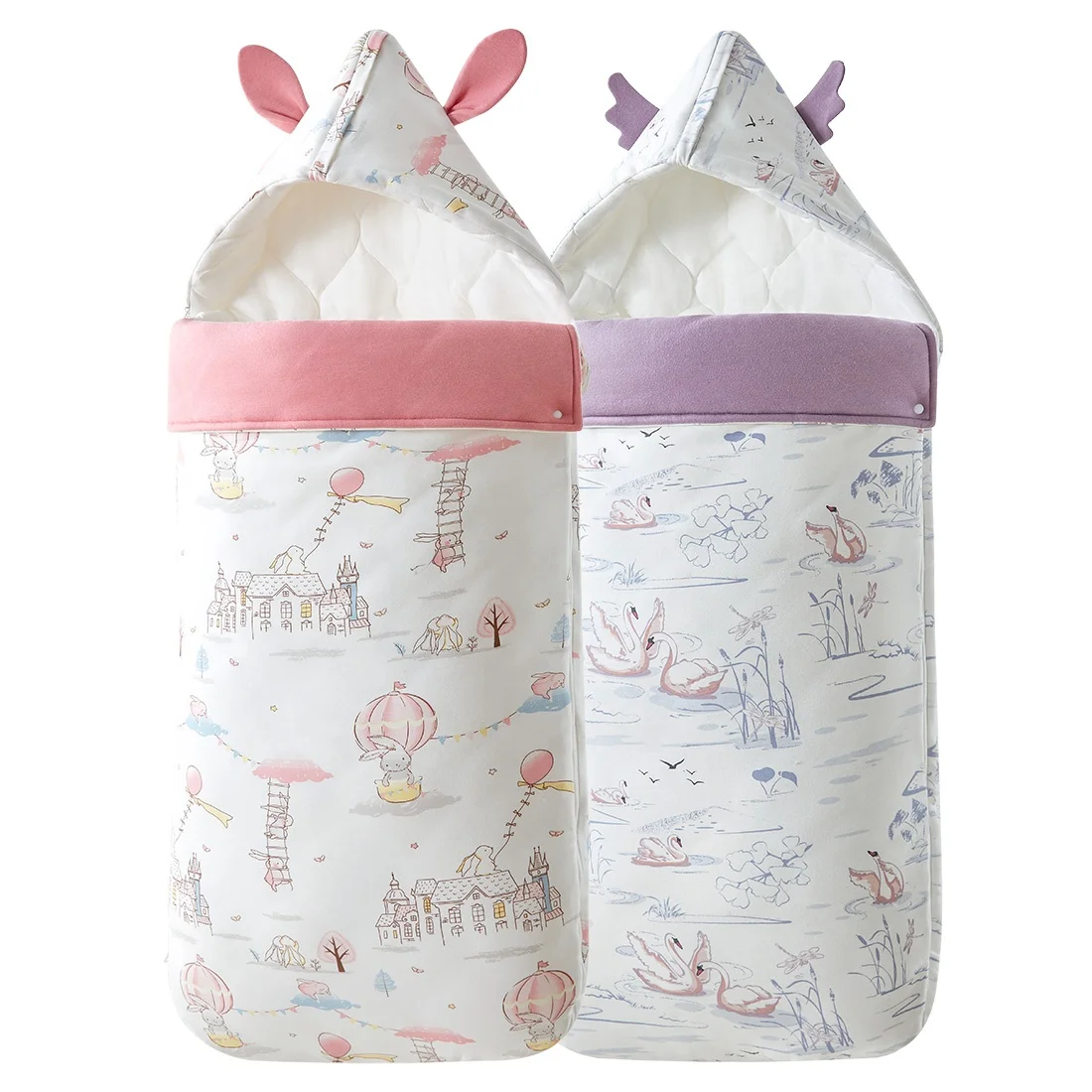 Custom wholesale baby blanket 100% organic cotton four season universal wear clothes newborn baby swaddle