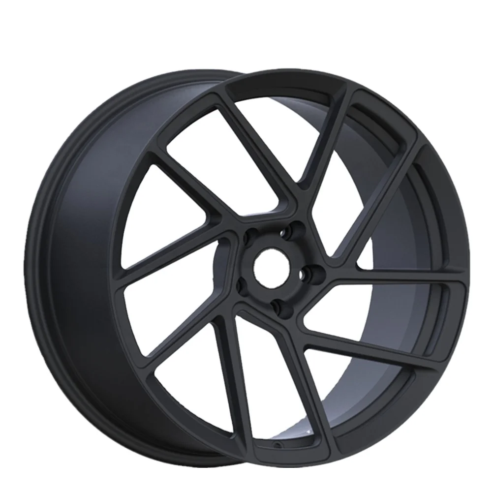 Pengzhen  Good Design 18 inch Rims Staggered Five y Matte Black Spoke Wheel R20 5x114.3 for Tesla Model 3