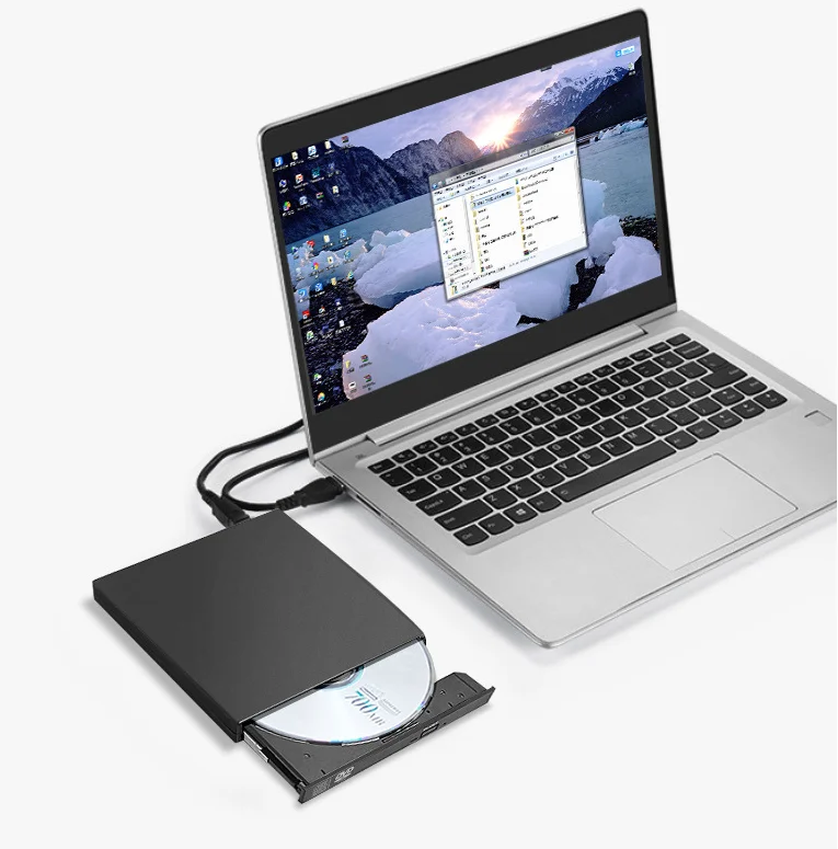 USB 2.0 External CD-Rom/CD-RW/Combo/DVD-Rom Burner Drive Writer for Mac Laptop Notebook PC Desktop