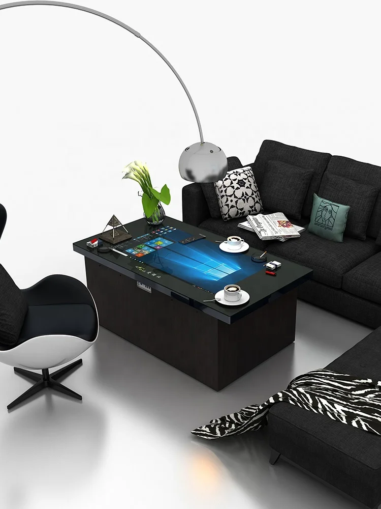 
2019 New design 55 inch Multi function coffee table with lcd smart touch screen 