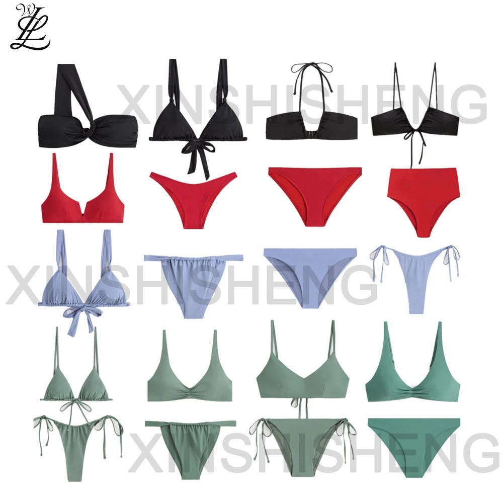 Customized Swimsuit Women Oem Odm Swimsuit Hot Sale Custom Print Swimming Suits Backless Two Piece Bikini For Women