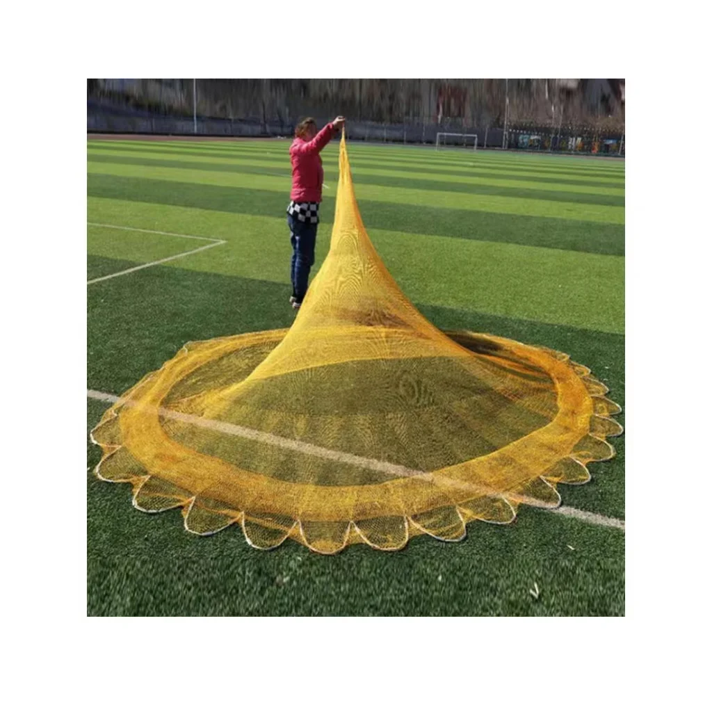 Rizhao Huifeng 9ft-13ft Japanese Style Drawing Cast Line Fishing Net for big sale  China manufacture supplier cheapest price