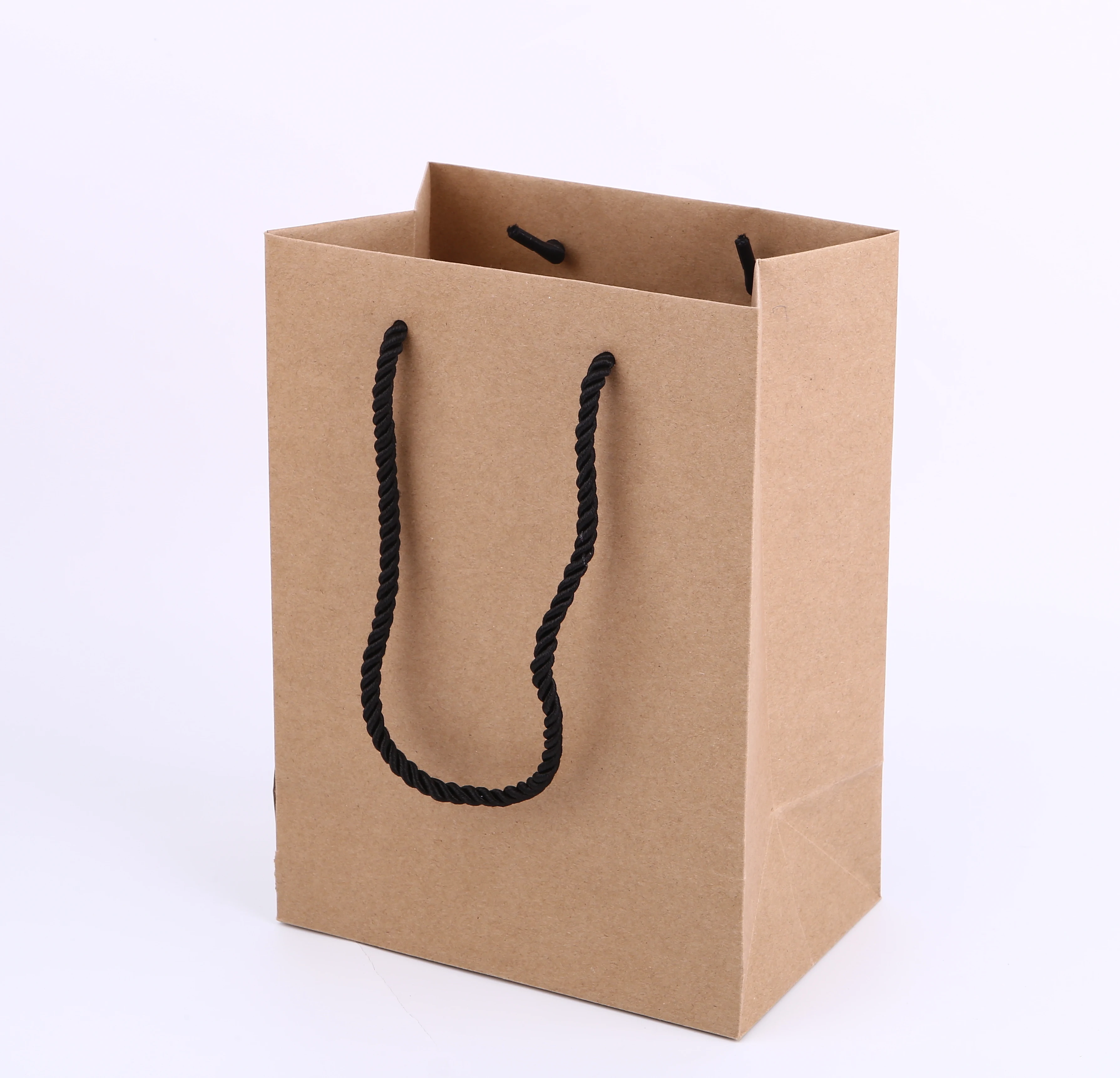 Kraft paper shopping take away bag customize logo design  packing big bag printing