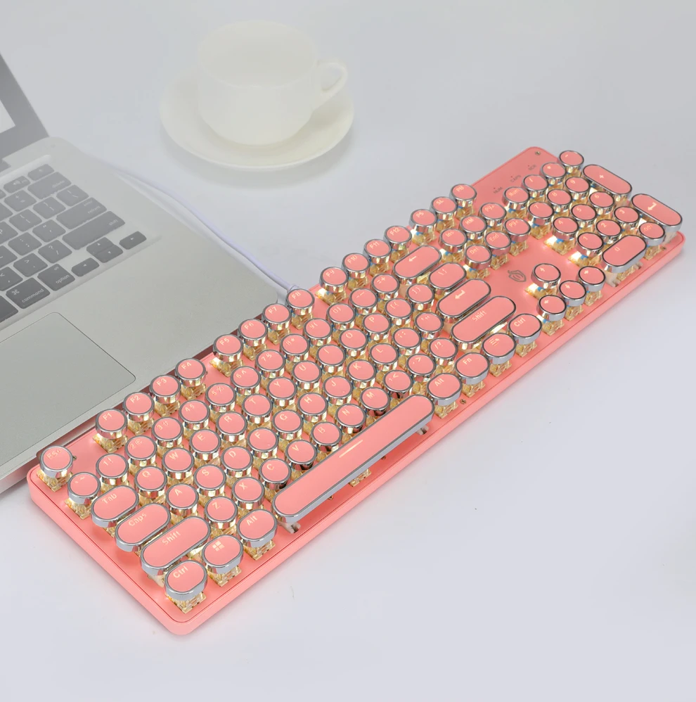 Factory price wholesale OEM/ODM 104 key full size LED backlight wired mechanical keyboard