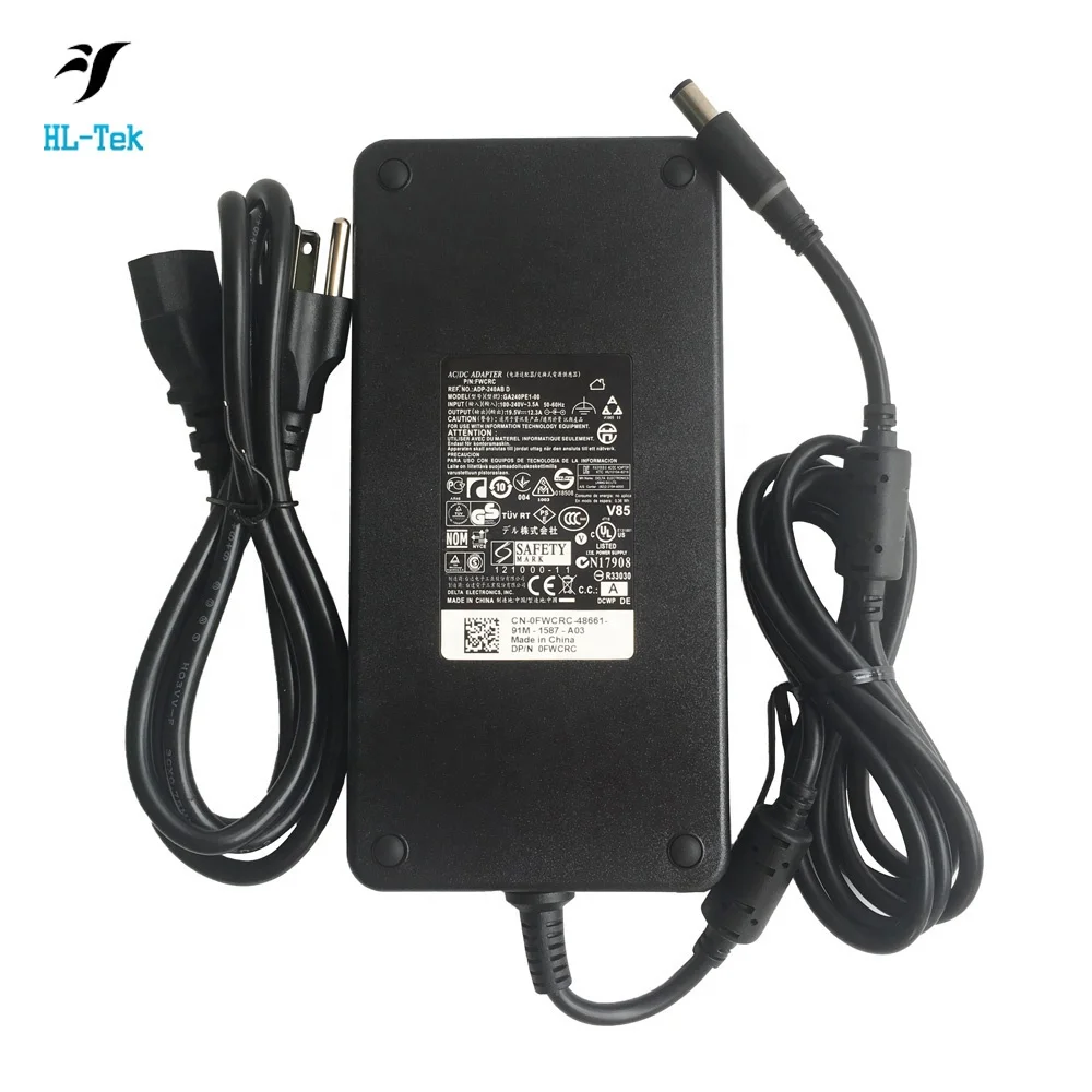 Genuine 240W 19.5V 12.3A PA-9E Slim ac power Adapter Charger For Dell M15x M17x J938H J211H brand NEW