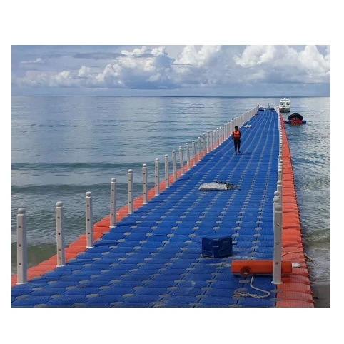 Marine Durable floating pontoon dock in different shape float cube bridge swimming pool