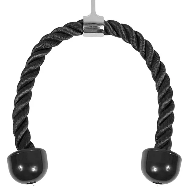 Tricep Rope Home Gym Accessories Fitness Pulley Cable Machine System Laterals Biceps Muscle Training Push Pull Down Cord