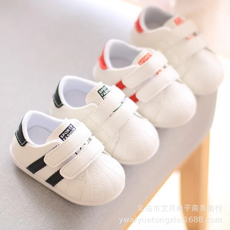 Fashion Toddler Baby Soft Sole Prewalker Sneakers Baby Boys Girls Anti-Slippery Shoes Outdoor Casual Comfortable Sports Shoe