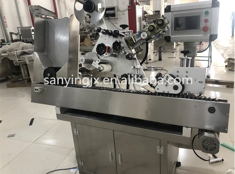 Automatic Reagent Tube Oral Liquid Penicillin Ampoule Bottle Labeler Small Round Medicine Bottle Sticker Labeling Machine