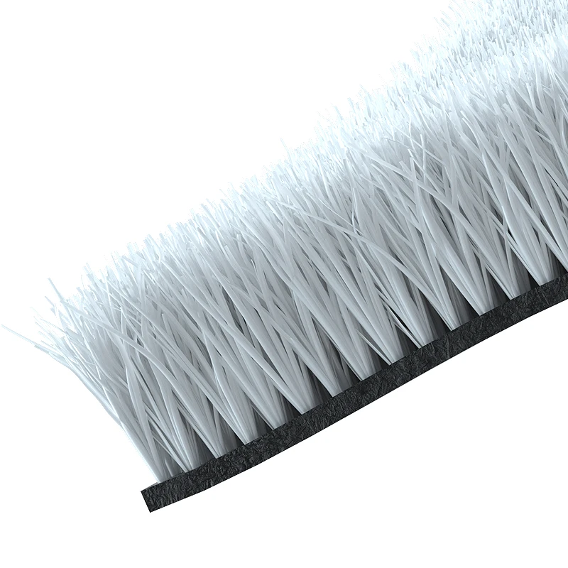 Professional white artificial ski grass for ski simulators