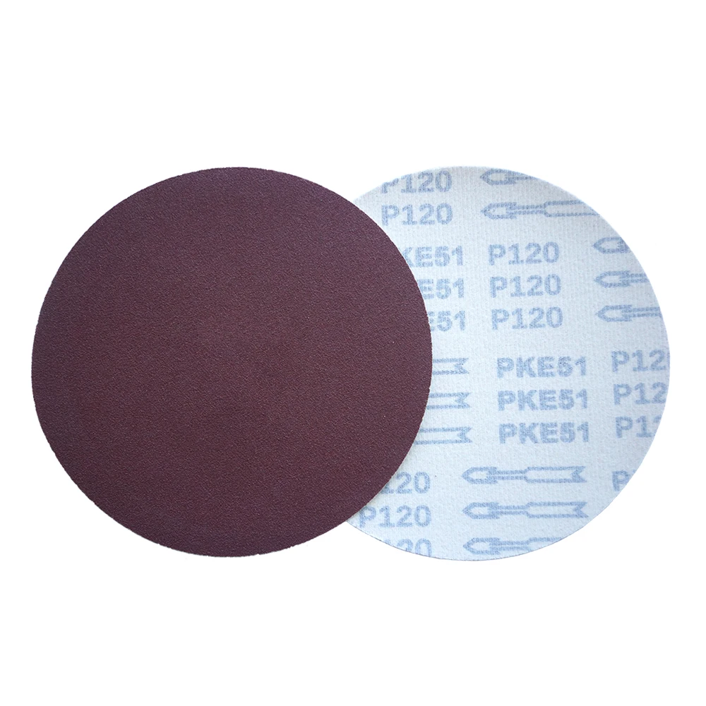 125mm Red no holes particle sizes can be customized polishing Pad sanding polisher disks sanding disc