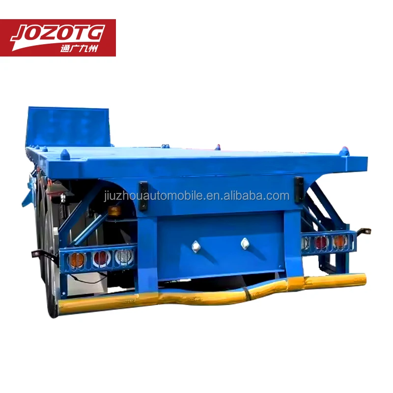High Quality 3 4 5 Axles 40ft Trailers 50 Tons 20ft 40ft 50ft 53ft Chassis Flatbed Semi Trailer For Sale