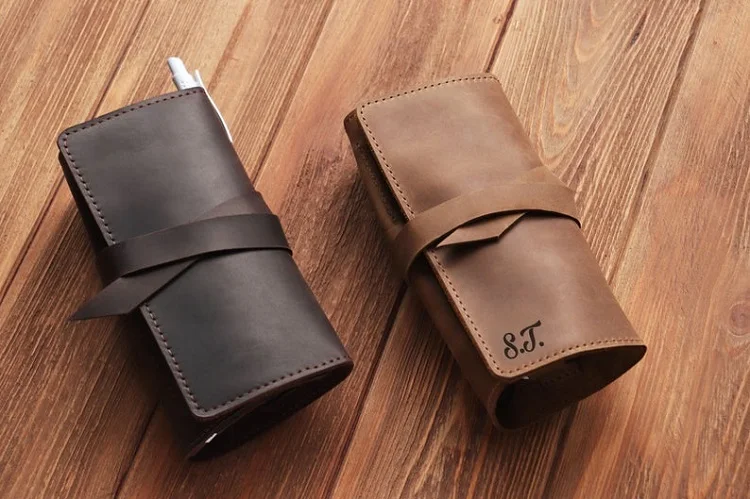 For Airphone Organizer Pouch Leather Cable Keeper
