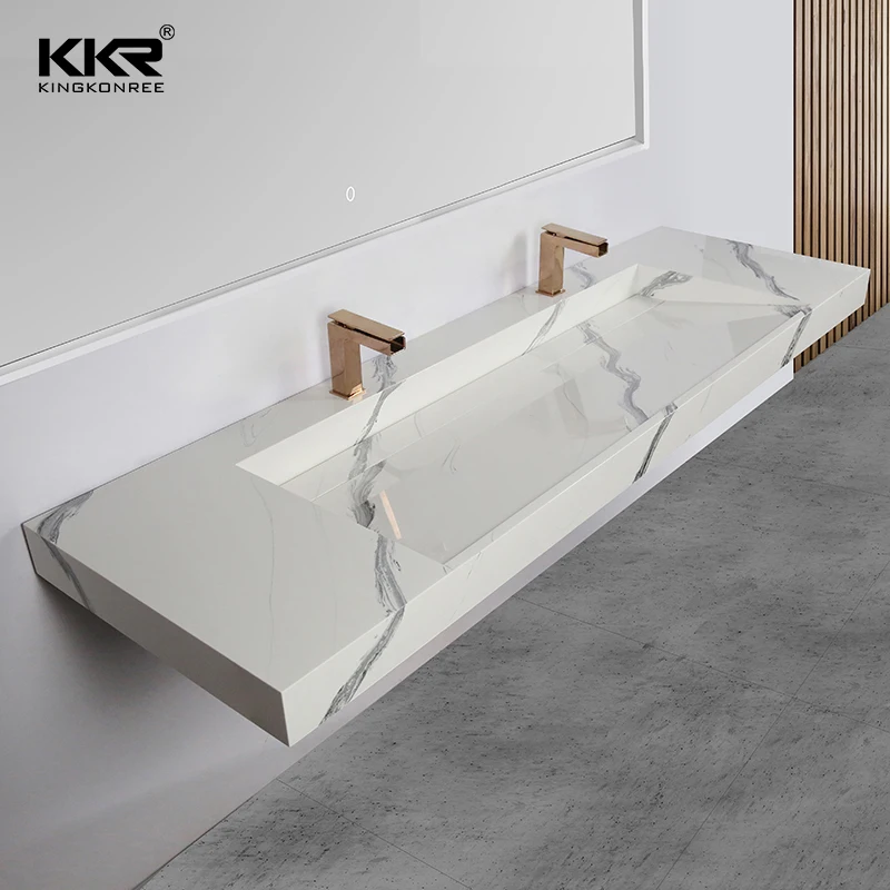Kkr New Model Wall Mount Wash Sink Lavatory Wall Hang Wash Basin