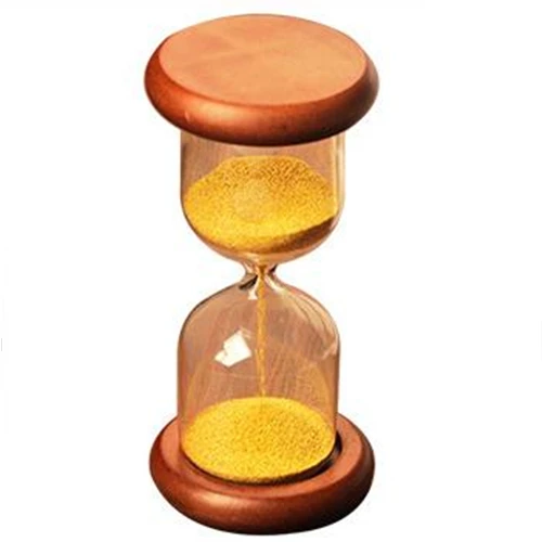 2021 New Style Exquisite Golden Hourglass Classic Design High Quality Wood-framed Sand Timer
