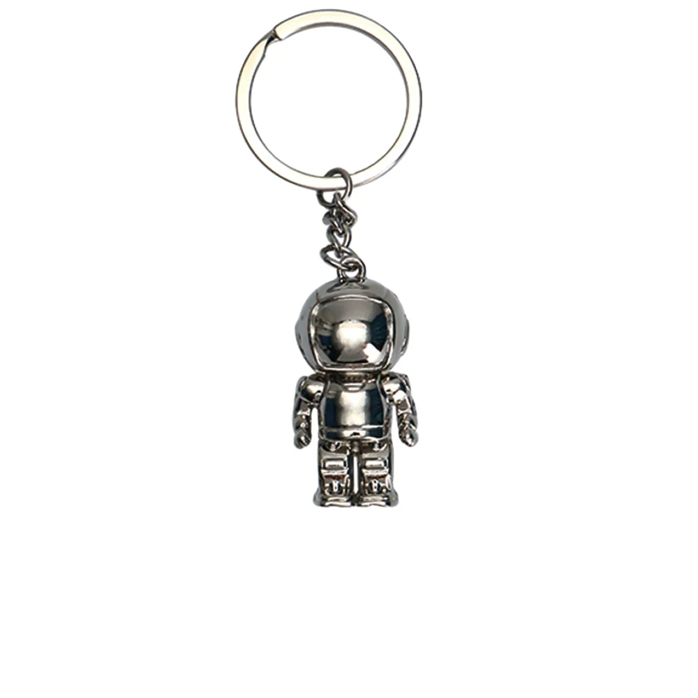 Existing Metal Keychain Creative Robot Zinc Alloy Metal Creative Personality Stereo Robot Astronaut Aerospace Pilot Keychain