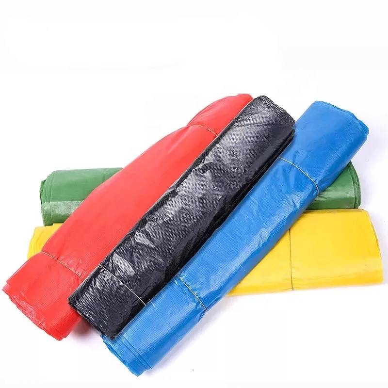 Extra Strong Black HDPE Biodegradable Plastic Garbage Bag For Construction Wastes