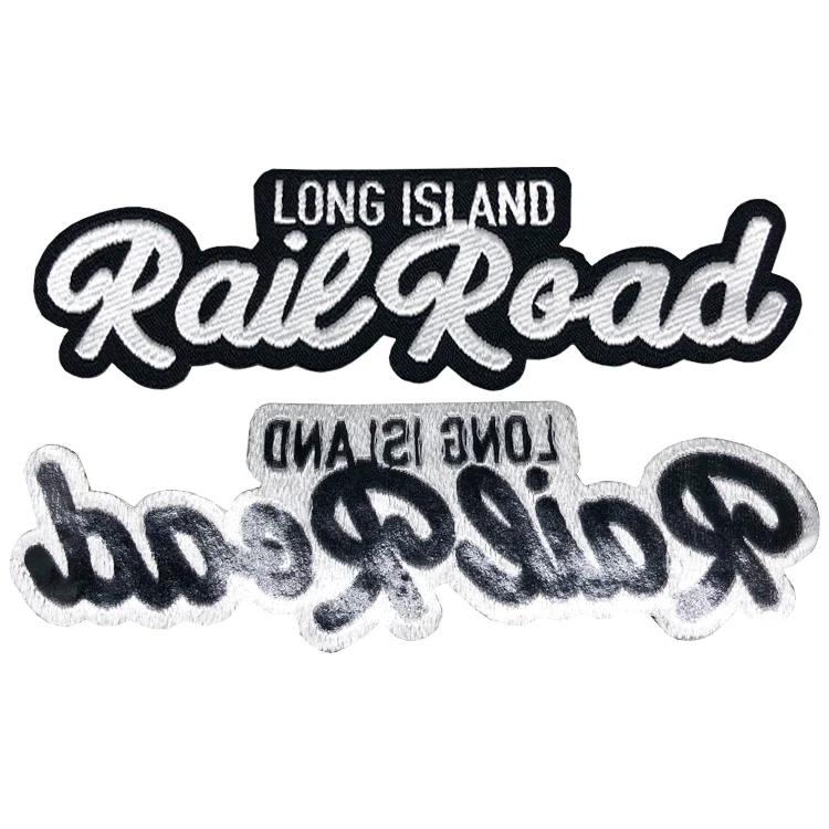 Woven Patches Brand Logo Woven Letter Patches Woven Iron Patch Heat Press on Clothes