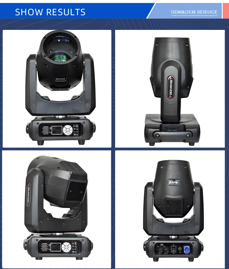 HAT  High Quality MiNi 7R 230W Sharpy Stage DJ Music Full color RGB Beam Moving Head 230W  8 /16/24  Prisms beam light for Sale