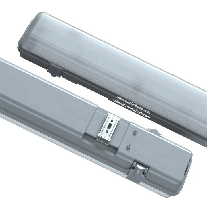 CE 36W rechargeable emergency double tube linear batten light led vapor fixture