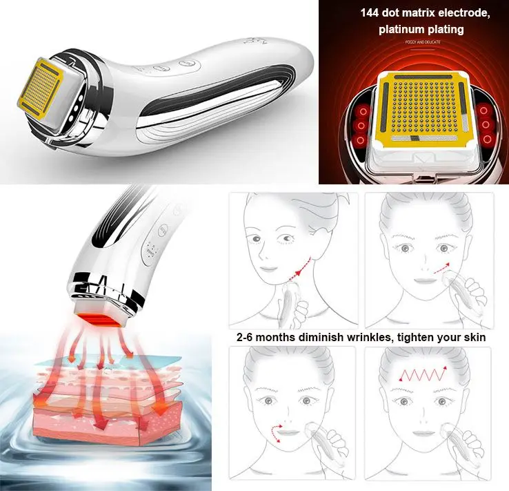 Home RF Anti Wrinkle Portable Face Massage Lifting Machine Beauty Equipment Radio Frequency For Skin Tightening RF EMS Vibration