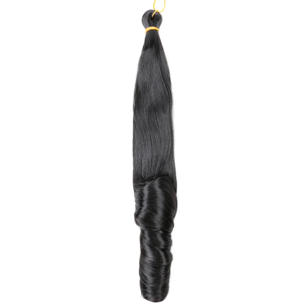 New Arrival Loose Wave Braiding Hair Synthetic Braiding Hair Spiral Curl Hair Extensions Wavy Braids Pony Style