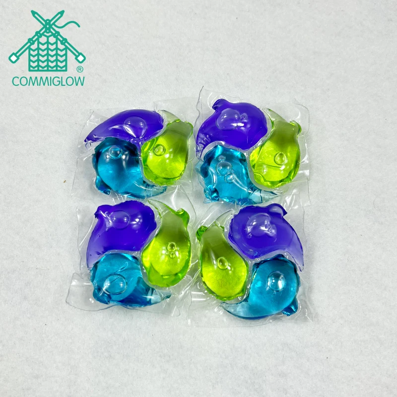 COMMIGLOW OEM 3 in 1 Liquid Gel Ball Capsules Laundry Pods Detergent Soap Pacs