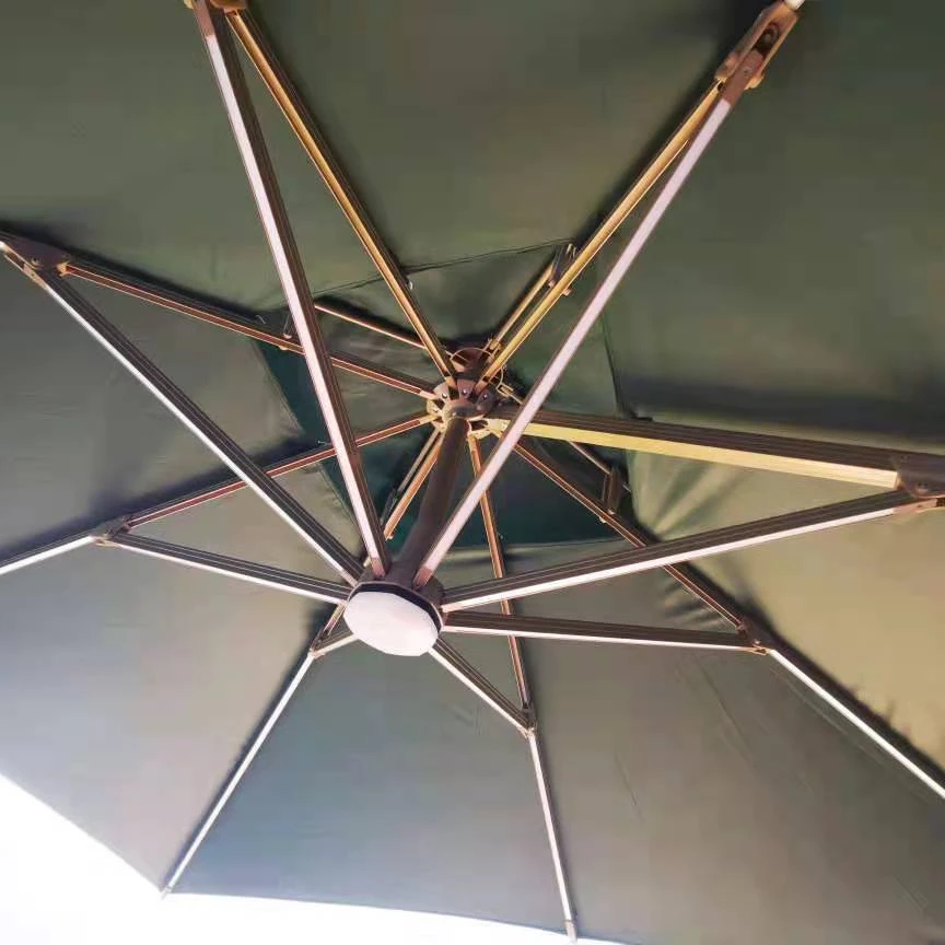 9ft Umbrella Outdoor Patio with LED