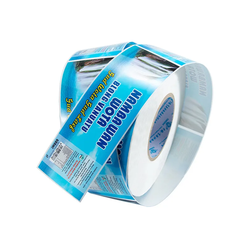 Custom Logo Sticker Clear Adhesive Waterproof Vinyl Label Sticker Synthetic paper sticker