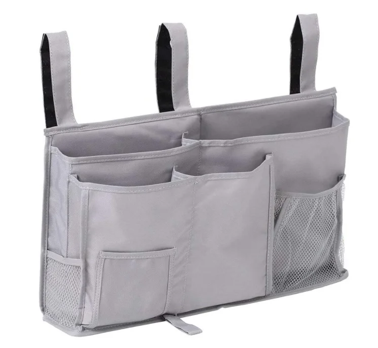 600d Оксфордский Многофункциональный комнатный подвесной органайзер для кровати Прикроватный карман для хранения