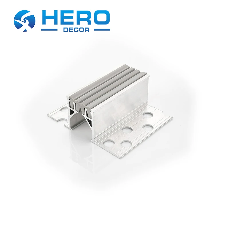 HERO Metal Factory Custom Aluminum Concrete Tile Expansion Joint/Tile Movement Joint for Ceramic Tiles